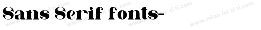 Sans Serif fonts字体转换